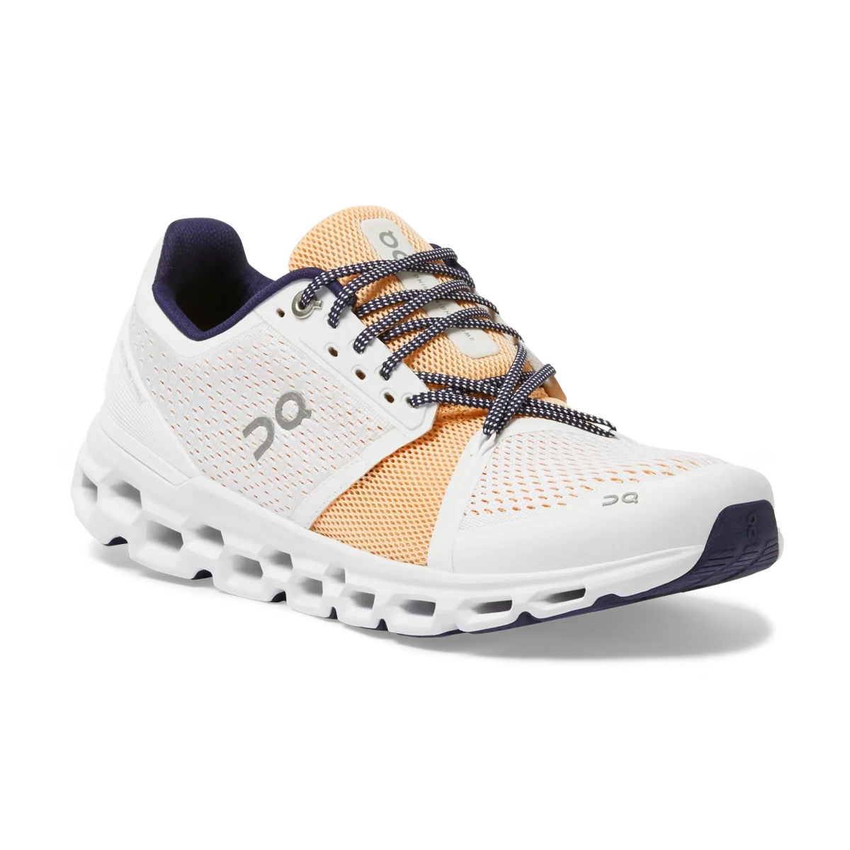 On Cloudstratus White Almond 29.99771 CloudTec Women's Running Shoes
