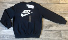 Nike Kids Unisex Pullover Sweatshirt Size L Black