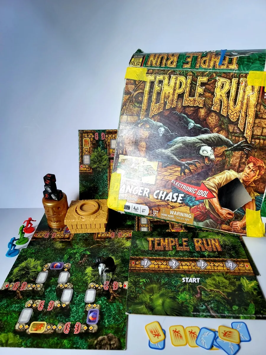 Temple Run Board Game Danger Chase Electronic Idol Spin Master Evil Monkey  X-mas