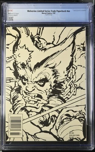 Wolverine Limited Series Trade Paperback CGC 8.5 1987 RARE 4th Print 1 IN WORLD - Image 3 of 4