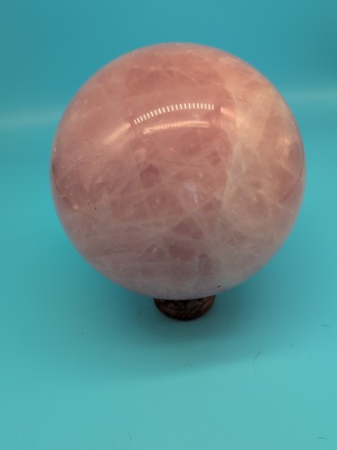 Natural Pink Rose Quartz Sphere Crystal Ball Reiki Healing 2810G 6lbs