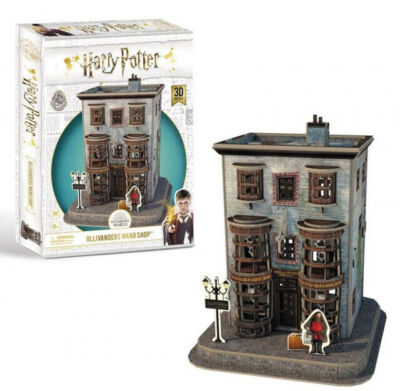 Puzzle 3D 66 elementów. Harry Potter. Sklep Ollivandera z różdżkami na Pokątnej