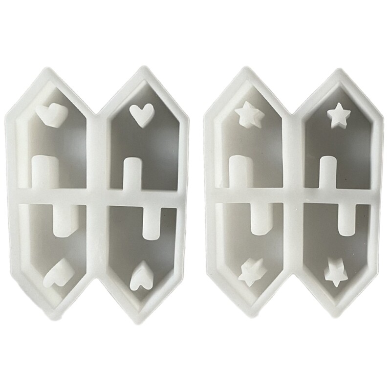 Heart/Star House Shaped Mold Stylish Jewelry Ornament Crafting Resin Mold
