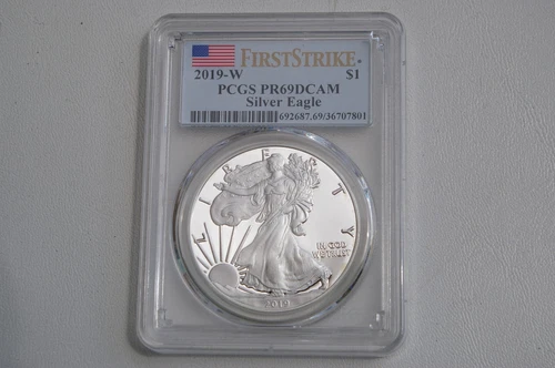 2019-W American Silver Eagle ASE $1 PCGS PROOF PF PR 69 DCAM First Strike