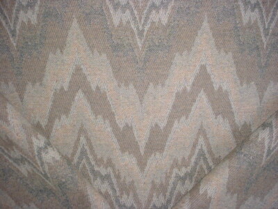 Zoffany 330780 Malvern Duck Egg Ikat Chevron Drapery Upholstery Fabric