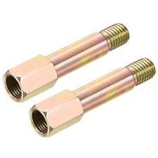 2x Hex Rohrverschraubung 1/4PT Buchse auf M12 Außengewinde 75mm Anschlussadapter