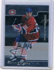 2001 BAP Signature Series Autographs #117 Martin Rucinsky Auto