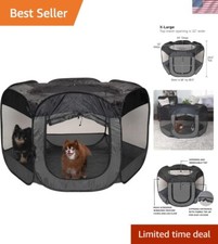 Extra Large Portable Dog Playpen Tent - Safe Indoor/Outdoor Pet Playground