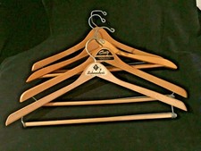Wooden Hangers - Schneider's, Craig Fairmont Hotel  Plain 2 1950's Lot of 4