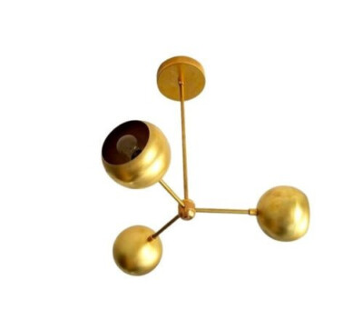 Mid Century Brass Sputnik Light Fixture Home Decorative Eyeball Ceiling Lighting