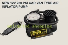 NEW 12V 12 VOLT 250 PSI CAR VAN TYRE AIR INFLATOR mini PUMP UK SELLER