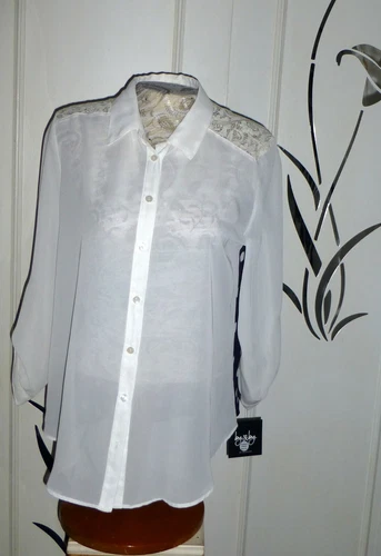 Women's White Blouse Size  XL  By & By