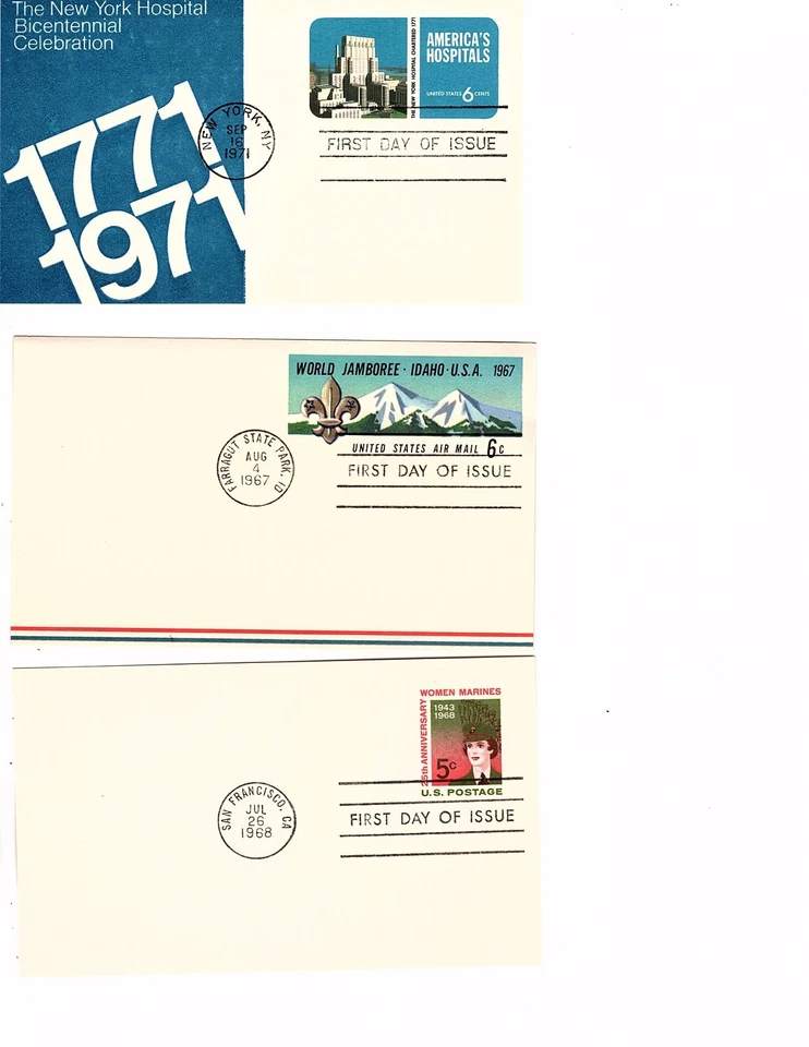 stamp fdc airmail and domestic post cards over 100 assorted cv $200 - Image 2 of 2