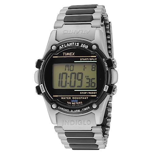 Timex Wristwatch Atlantis 100 TW2U31100 Silver Unisex Men Watch in
