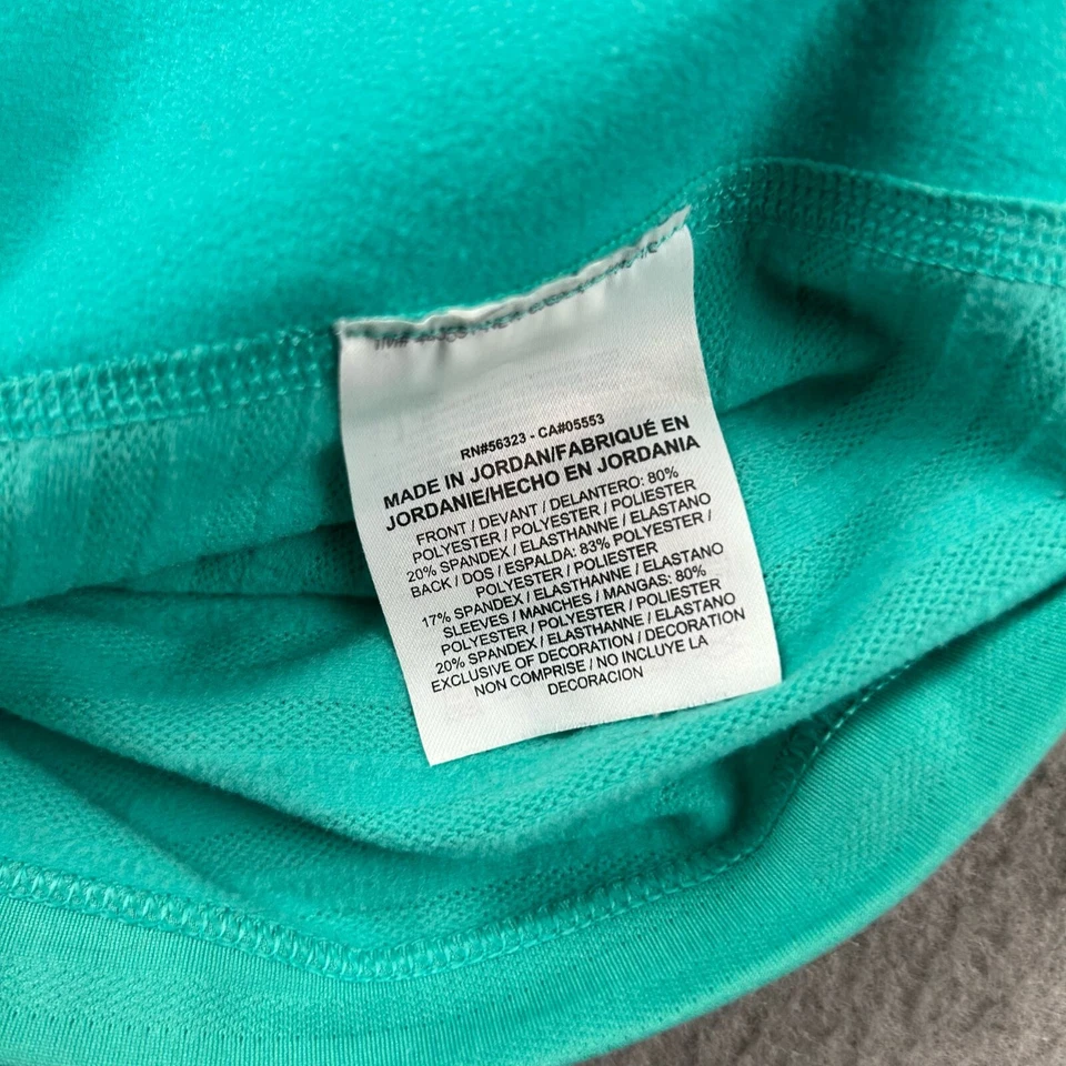 Sudadera Nike Pro Mujer Pequeña Aqua DriFit Just Do It Mangas Largas Pullover Foto 3 de 4