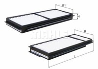 Mahle Innenraumfilter FüR Mazda 3,5; Suzuki Grand Vitara