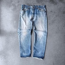 Vintage 80s Levi's 505 Denim Jeans Faded  Distressed 36 x 28.5