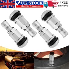 4x Motorhome High Pressure Metal Tyre Valves Bolt For Fiat Ducato and Others UK