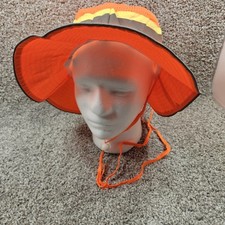 IronwearSafety Booney Hat Orange Hi Viz Reflective Tape Work Hunting Fishing