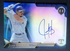 Juan Gonzalez 2016 Topps Tribute Autographed Card 3/150 Texas Rangers MLB TA-JG
