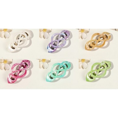 Crisscrosses Clip Instants Half Up Styles Not Pull Gentle On Scalp ABS