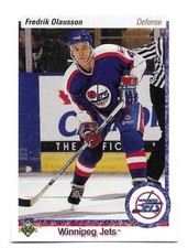FREDRIK OLAUSSON 1990-91 UPPER DECK CARD NEAR MINT CONDITION