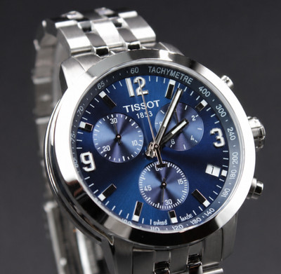 TISSOT PRC 200 42 MM Chronograph Blue Dial Men's Watch T055.417.11.047.00