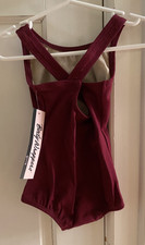 Body Wrappers Burgundy Tank Dance Leotard VL172 Child Small 4-6