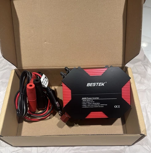 BESTEK 400W Car Power Inverter DC 12V to AC 110V Car Plug Inverter Adapter Power