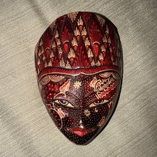 Ancien masque en bois art populaire jamaïcain sculpté main