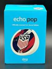 Amazon Echo Pop U.S. Soccer Limited Edition White Alexa New Sealed