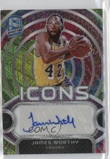 2023-24 Panini Spectra Icons Meta Prizm 2/25 James Worthy #IA-JWT Auto HOF 16wc