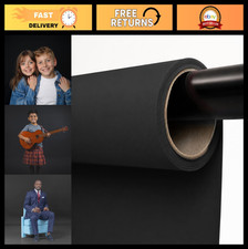 Seamless Black Backdrop Paper Roll 53x16.4 - ...