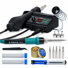YIHUA 882D 750W Digital Hot Air Rework Staiton 2-in-1 Soldering Iron Station Kit