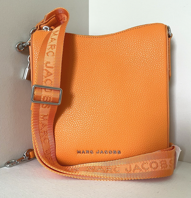 New Marc Jacobs Drifter Swing Pack Crossbody Leather Bag Tangerine