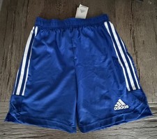 ADIDAS Aeroready CON22 MD JSY Royal Blue SZ Large Youth 13/14 Soccer Shorts NWT