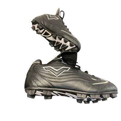 VKM Venom Trac-Plus Men s Baseball/Softball Molded Rubber Cleats Black Synthetic