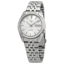 Seiko Series 5 Automatic Silver Dial Men's Watch SNK355K