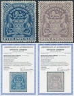 RHODESIA BSA Co 1898 Arms £5-£10. SG 92+93 cat £7500. GENUINE UNUSED + CERTS !