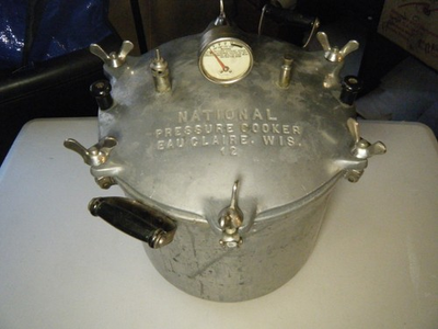 #ad Vintage National Pressure Cooker Canner Model 12 Aluminum EAU CLAIRE WIS. $89.99