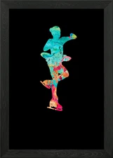 Eiskunstlauf PopArt Framed Wall Art Poster Canvas Print Picture