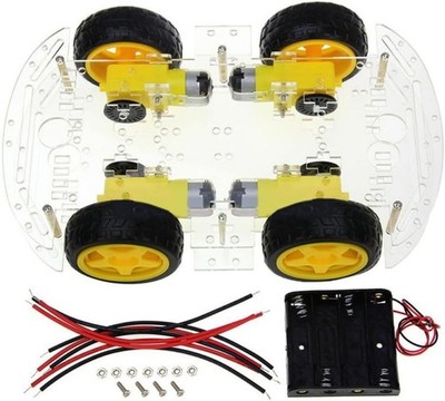4WD Robot Smart Car Chassis Kits Auto mit Geschwindigkeits-Encoder für Arduino 