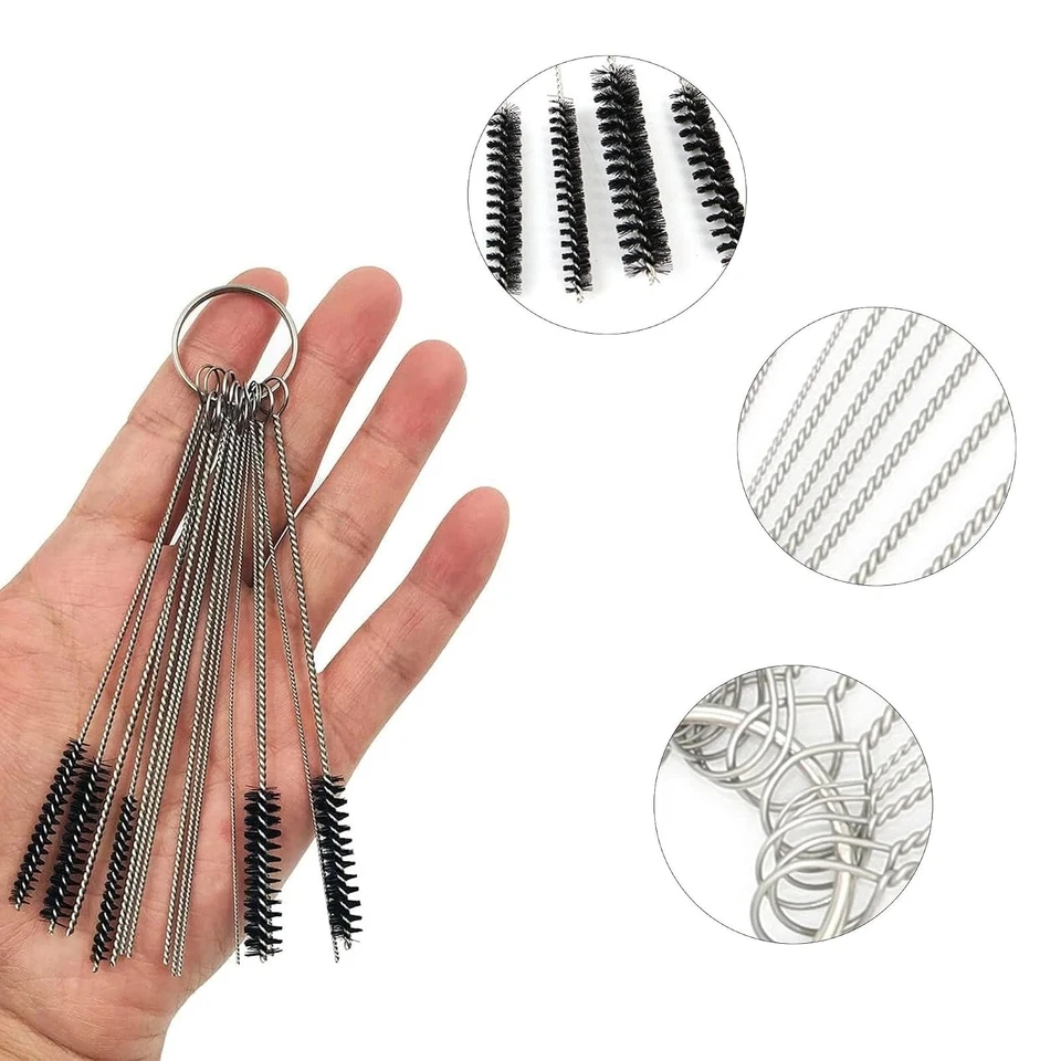 Brosses nettoyage auto acier inoxydable pour perceuse 6 pièces - Photo 3/4