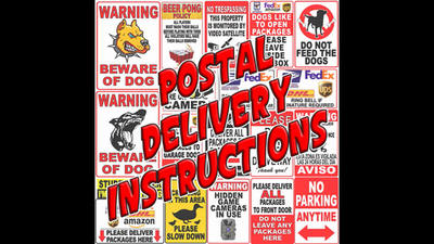 Deliver Packages Inside Sign Or Decal Delivery Driver Instructions