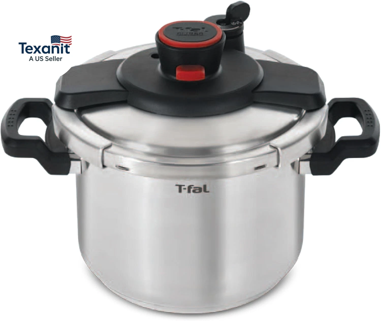 Clipso Stainless Steel Pressure Cooker, 6.3 Quart, Induction Cookware, Secure Lo