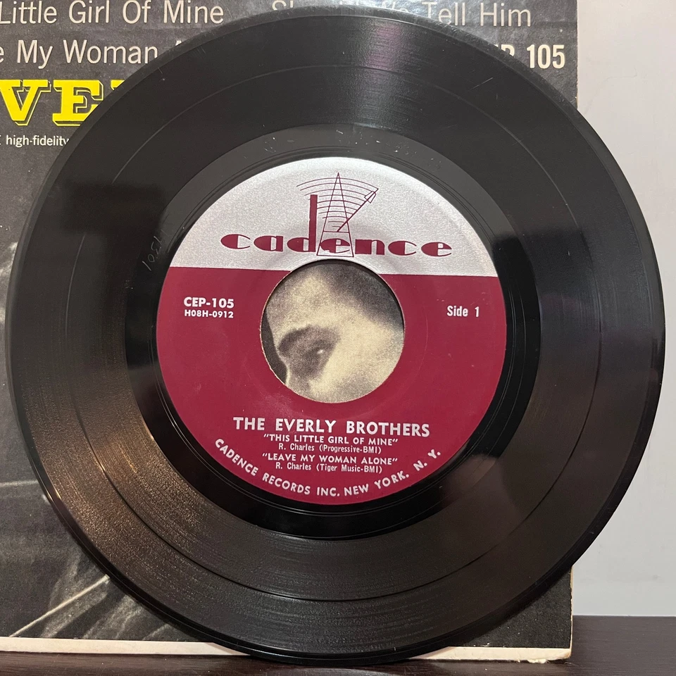 EVERLY BROTHERS - CEP 105 EP (1957) - 7" Vinyl Record 45RPM - VG+ - Image 3 of 4