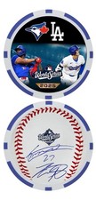 SHOHEI OHTANI & VLADIMIR GUERRERO JR. COMMEMORATIVE POKER CHIP - 2025 WS SIGNED