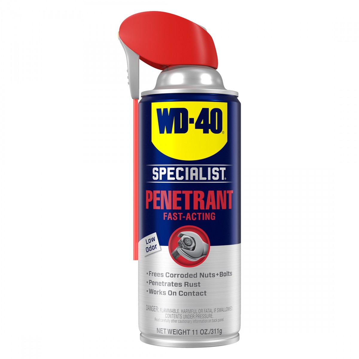 Спрей-пенетрант для удаления ржавчины с велосипеда WD-40, 11 унций | Глубоко проникающая смазка -