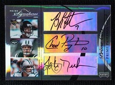2004 Prime Signatures Pairings Cuts 1/1 Byron Leftwich Chad Pennington Auto wo2
