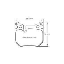 Pagid U-8085 Yellow Racing Pad - RS29 Compound